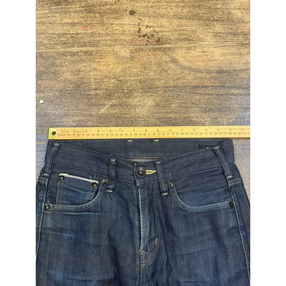 Edwin SEN Skinny Black Japan Selvedge  Blue Raw State ES505S Size 28 By 33